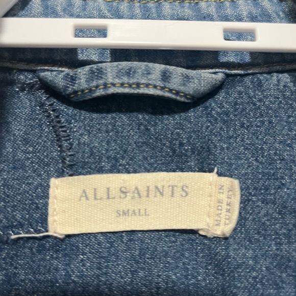 AllSaints distressed denim shirt - Picture 6 of 6